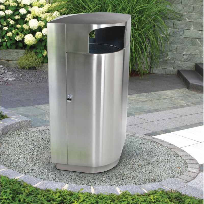 Commercial Zone Leafview Stainless Steel 20 Gallon Trash Can | Wayfair.ca 20 Gallon Stainless Steel Garbage Can